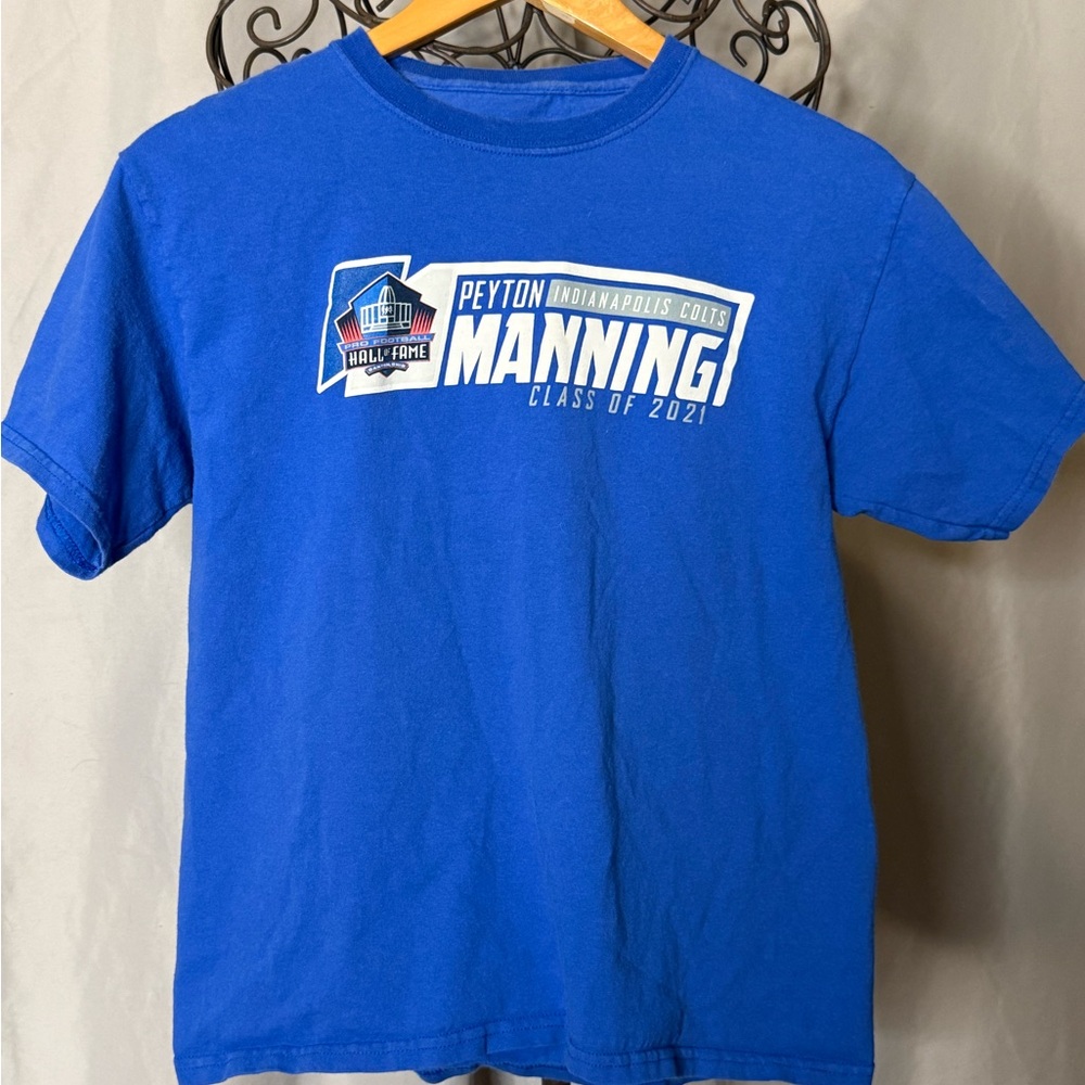 Peyton Manning Indianapolis Colts Football HALL OF FAME Youth XL Shirt NFL